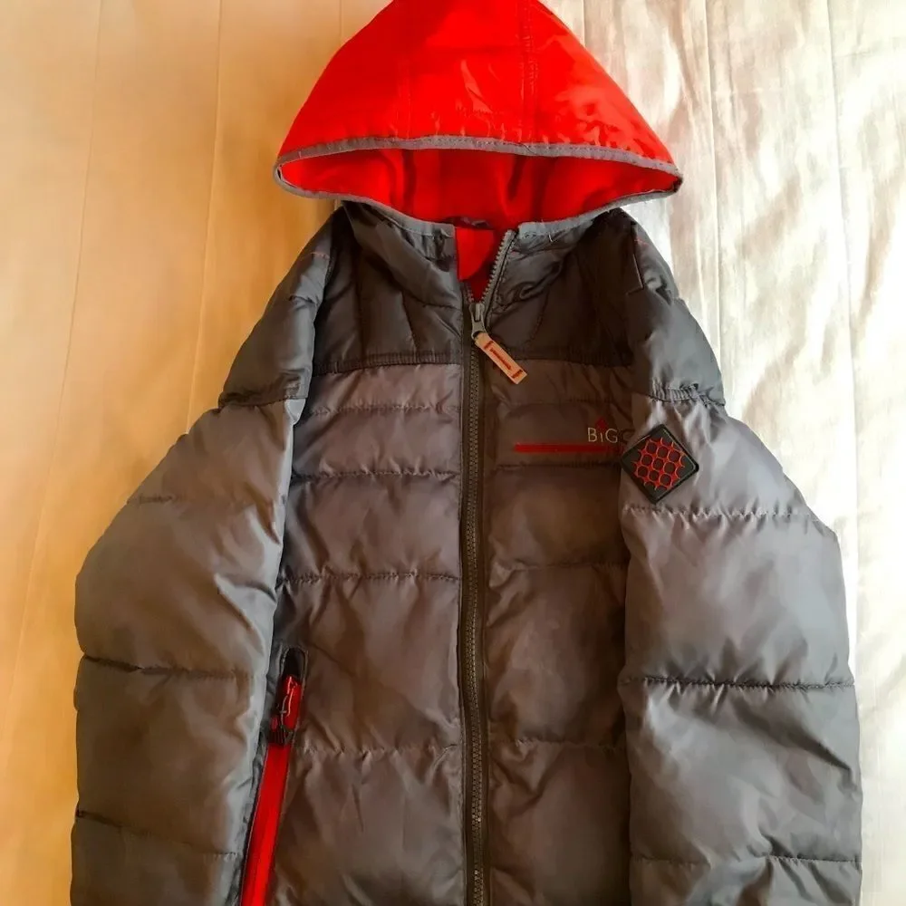 Big Chill Boys' Puffer Jacket with Down Fill